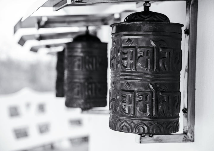 Prayer Wheels(Menuka Pangra) with "Om mane padme om" sign (Copy)